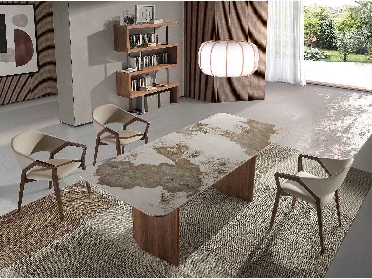 Silla comedor estructura nogal  4068 ANGEL CERDA