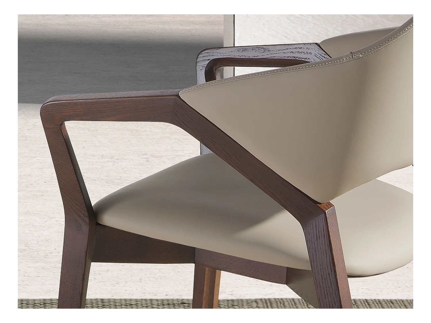 Esstischstuhl mit Walnussstruktur  4068 ANGEL CERDA