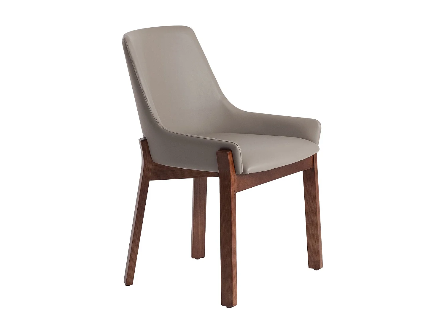 Chaise en similicuir vison foncé 4017 ANGEL CERDA