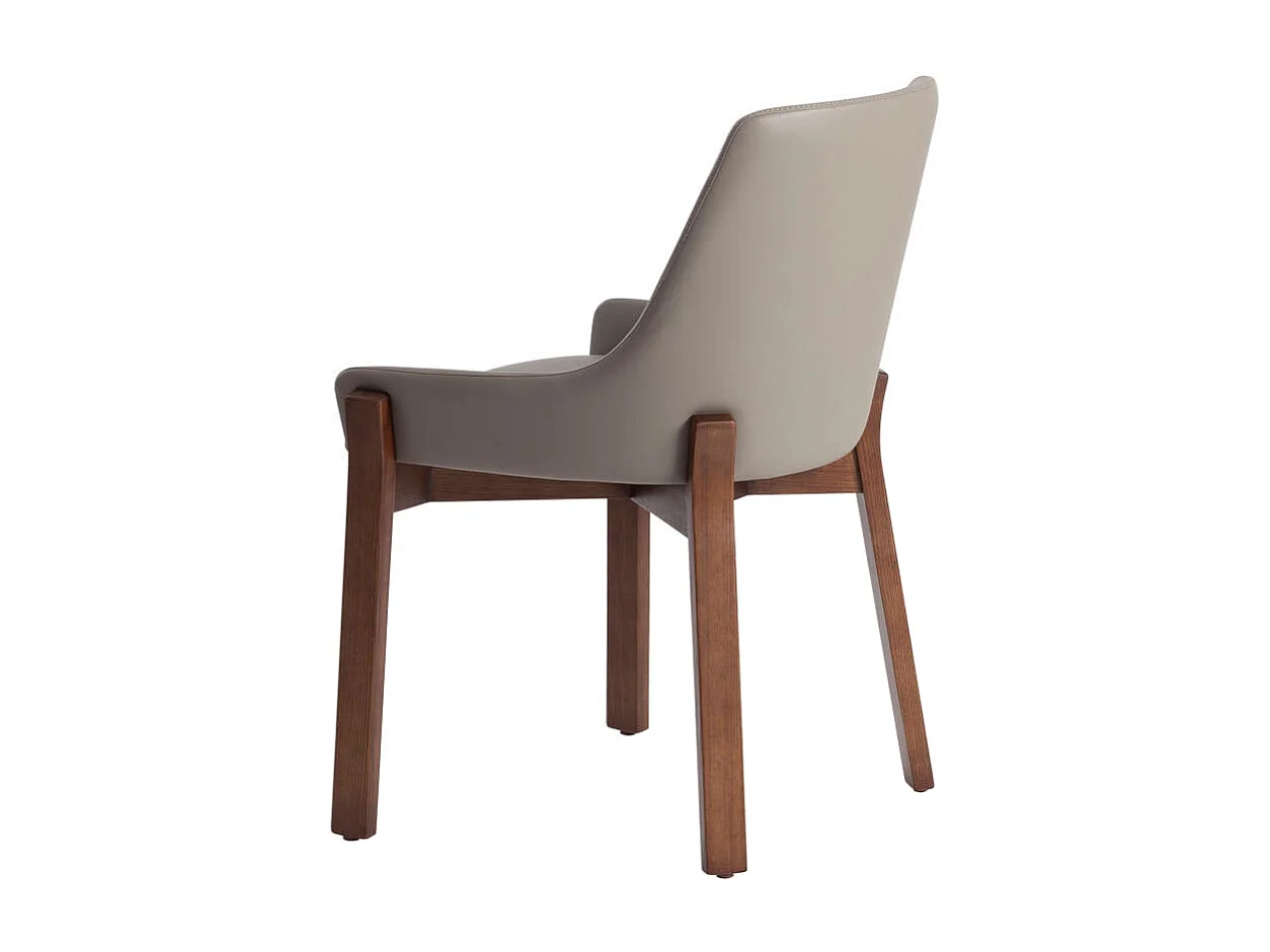 Chaise en similicuir vison foncé 4017 ANGEL CERDA