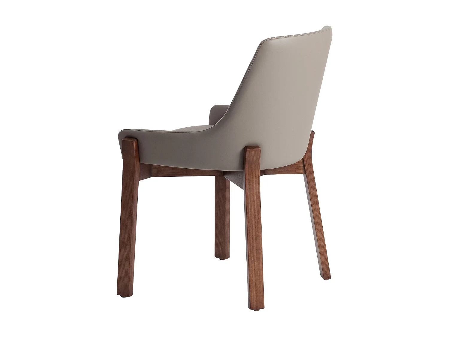 Chaise en similicuir vison foncé 4017 ANGEL CERDA