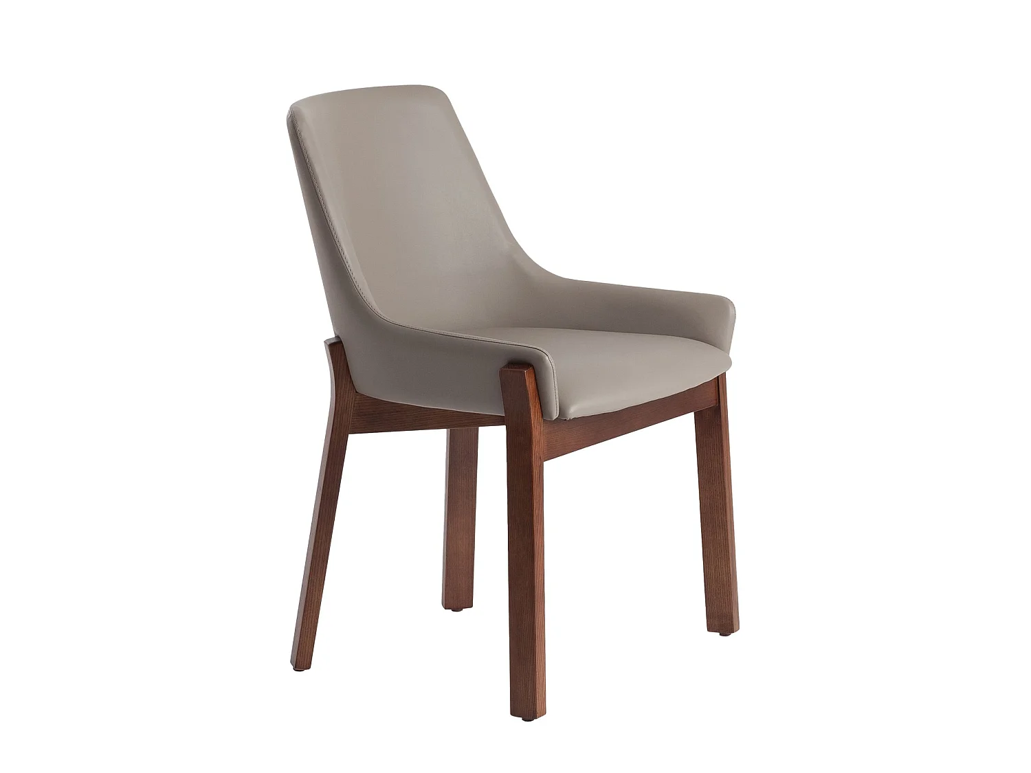 Chaise en similicuir vison foncé 4017 ANGEL CERDA