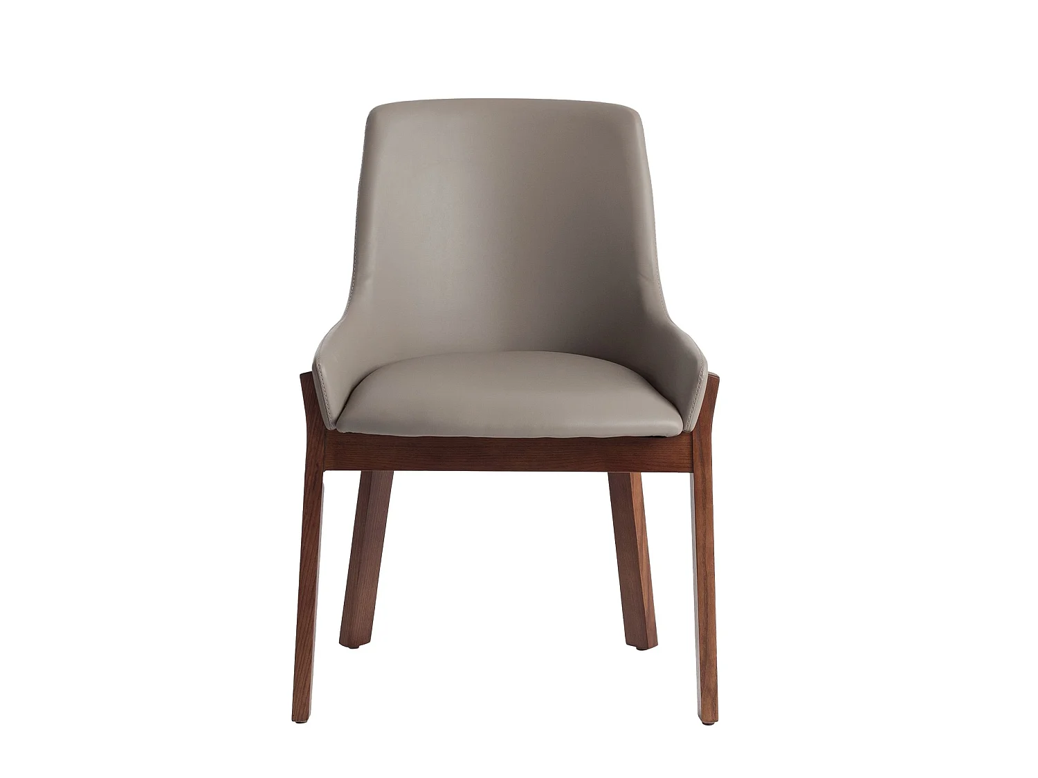 Chaise en similicuir vison foncé 4017 ANGEL CERDA