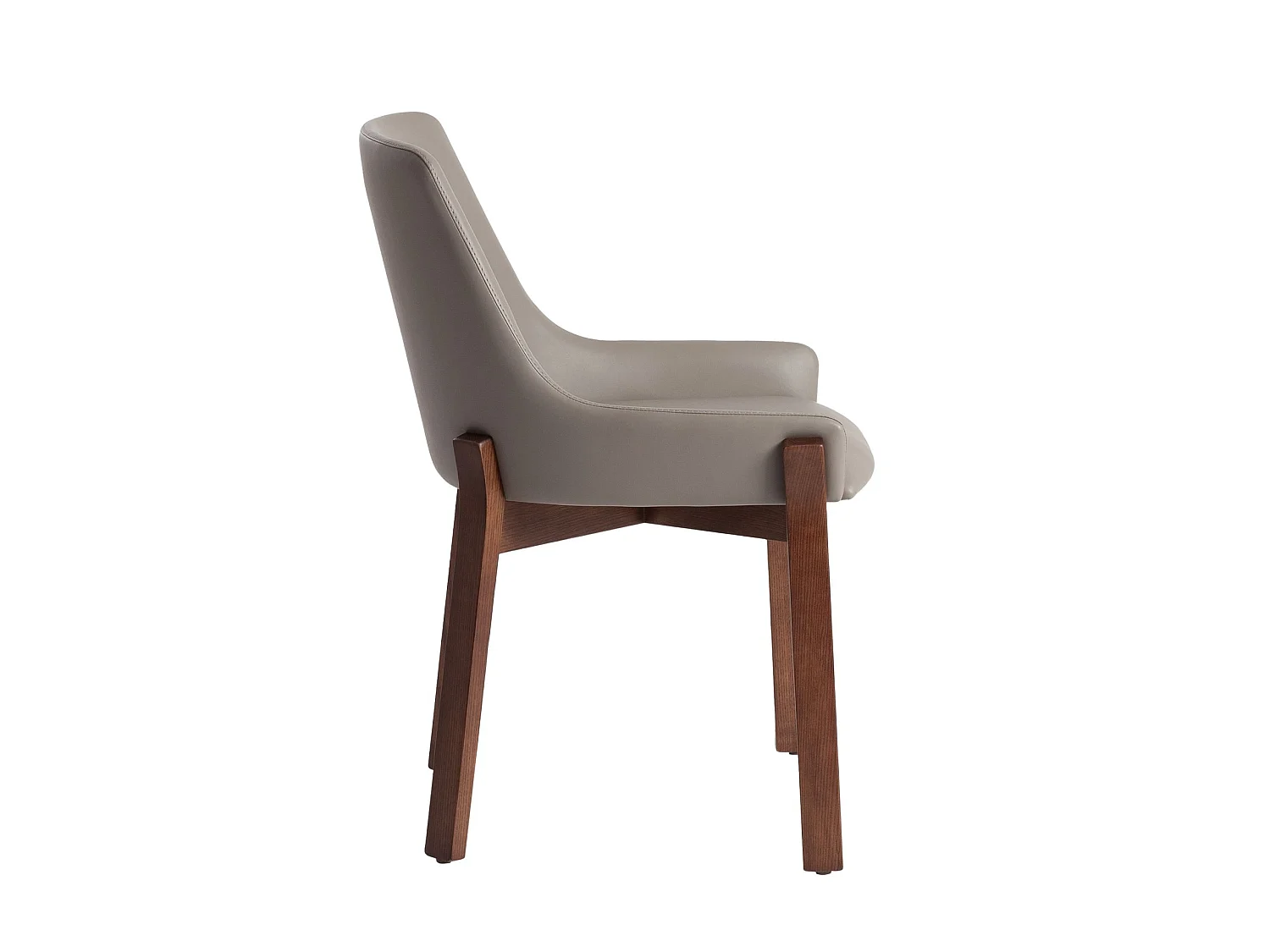 Chaise en similicuir vison foncé 4017 ANGEL CERDA