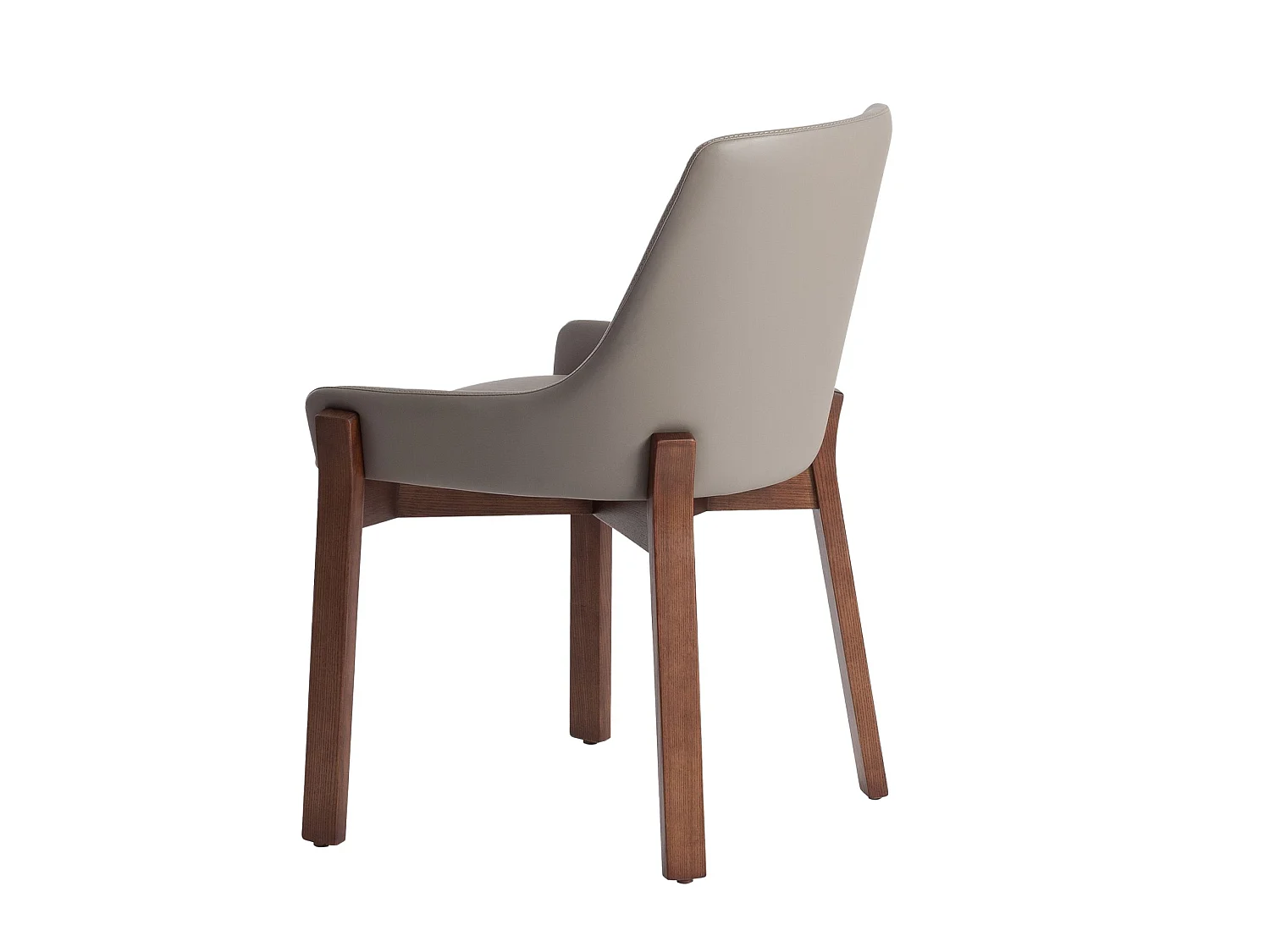 Chaise en similicuir vison foncé 4017 ANGEL CERDA