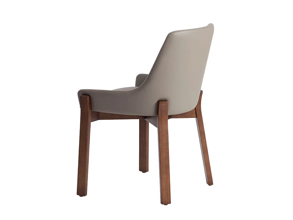 Chaise en similicuir vison foncé 4017 ANGEL CERDA