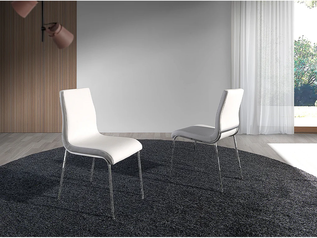 Eetkamerstoel bekleed met ecoleder 4025 ANGEL CERDA