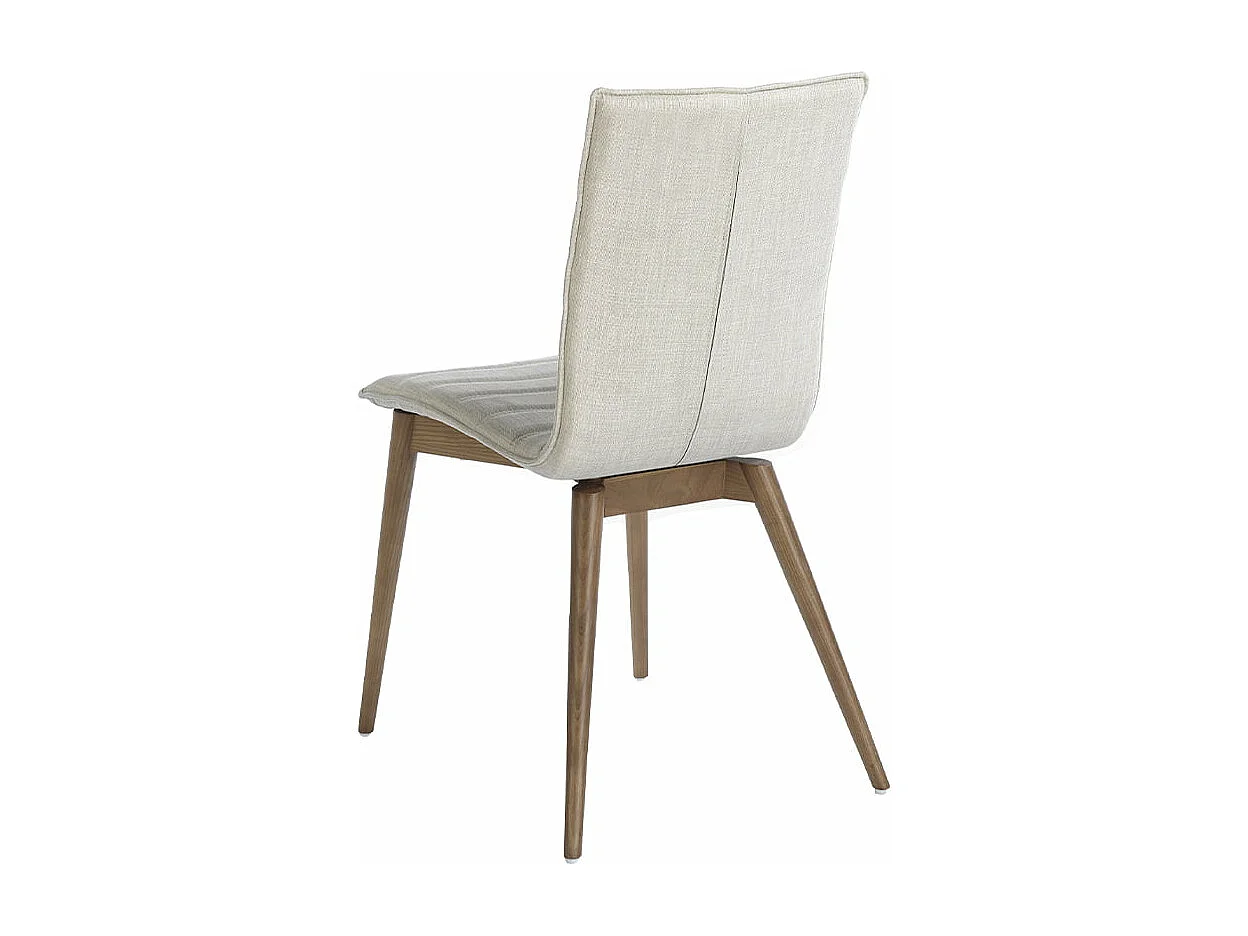 Krzesło z tkaniny w kolorze szarym