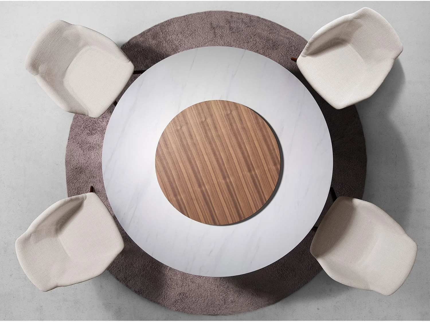 Drehstuhl Stoff beige 4059 ANGEL CERDA