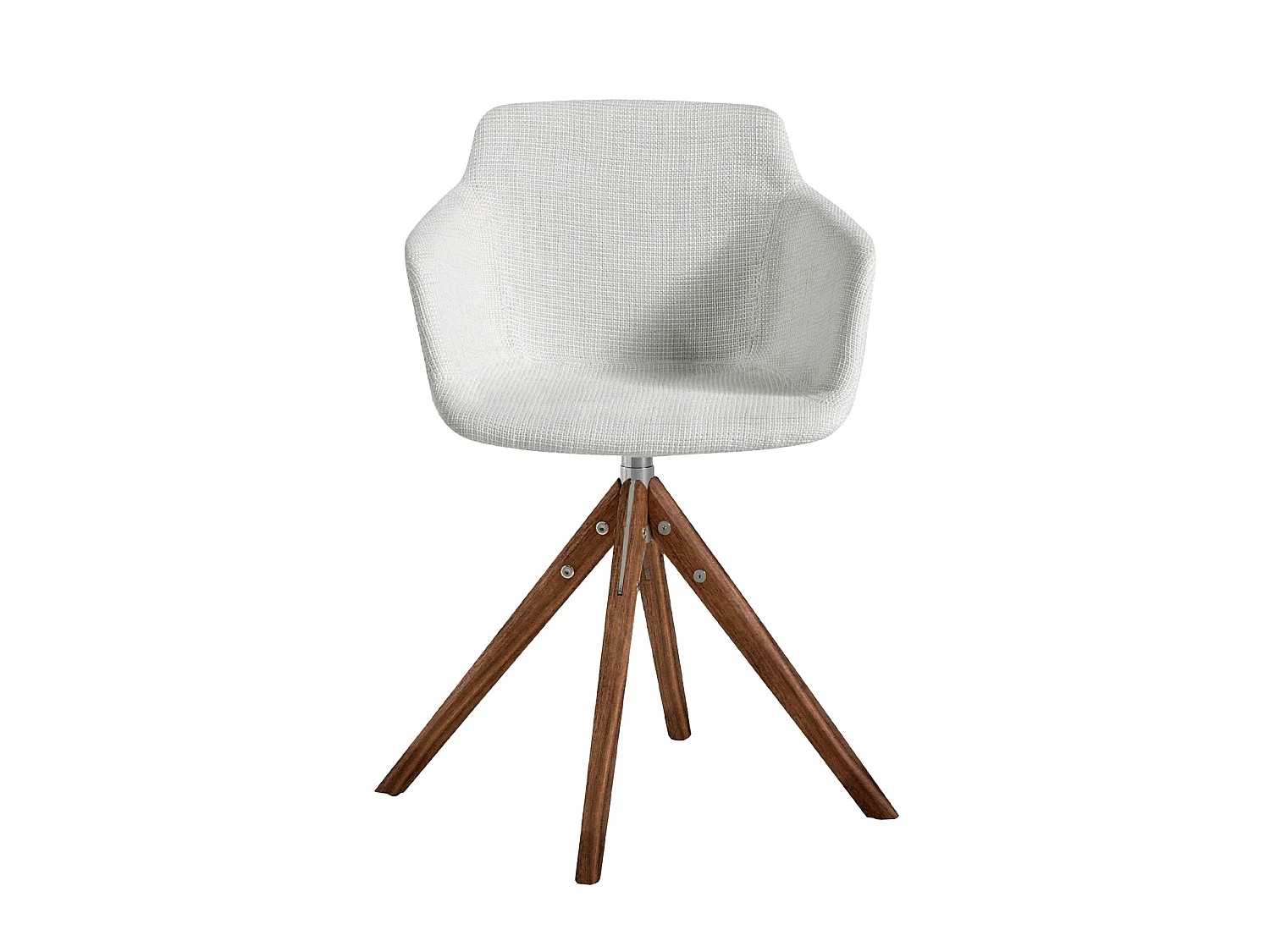 Sedia girevole in tessuto beige 4059 ANGEL CERDA