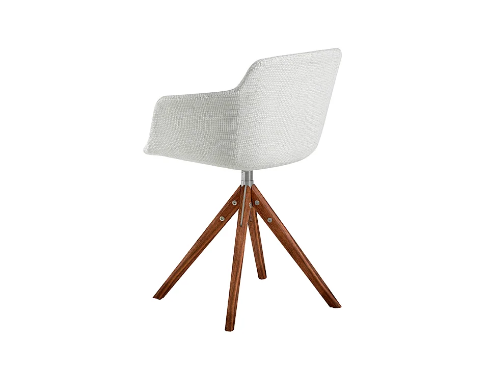 Chaise pivotante en tissu beige 4059 ANGEL CERDA