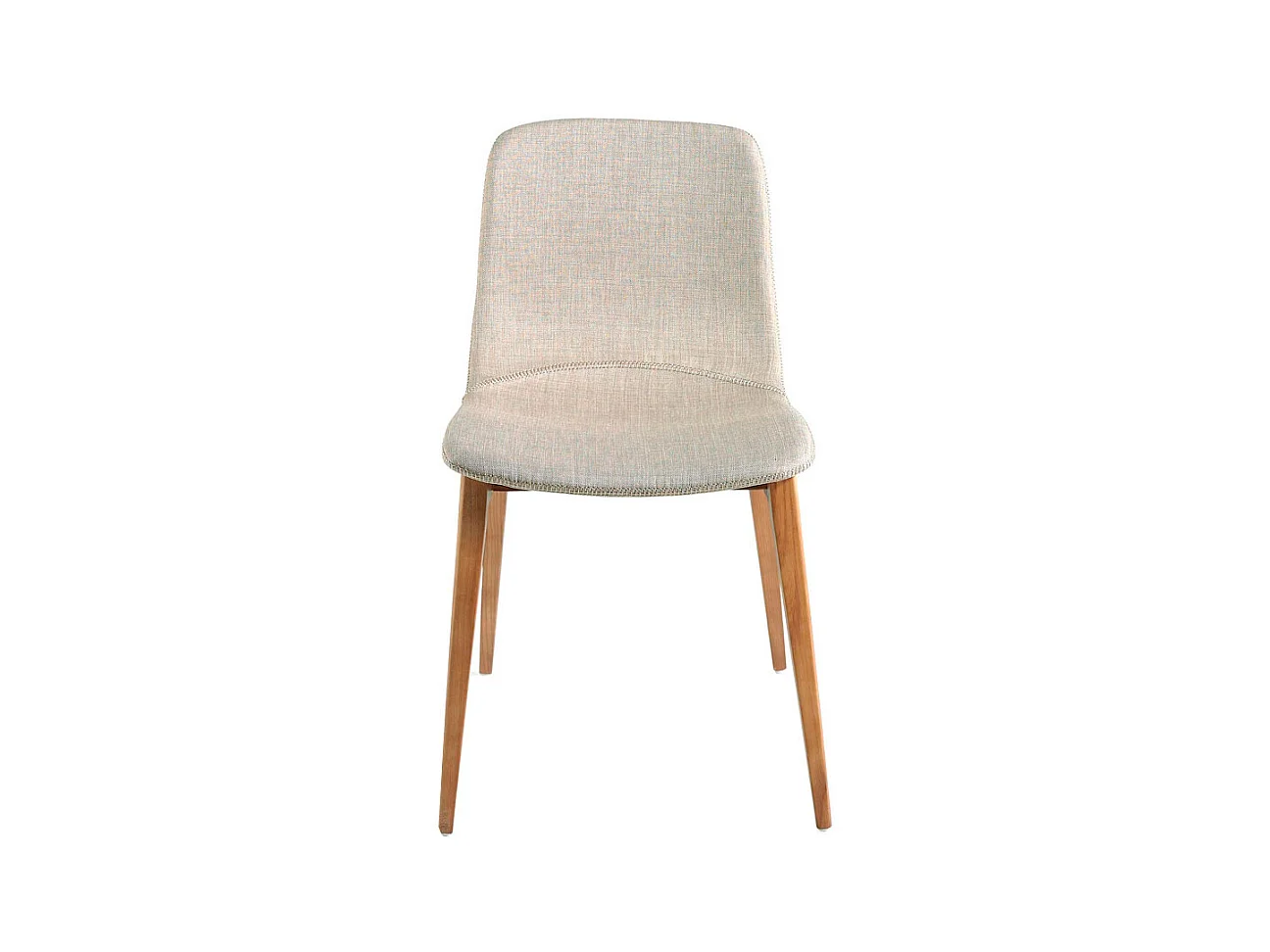 Chaise en tissu et bois couleur noyer 4049 ANGEL CERDA