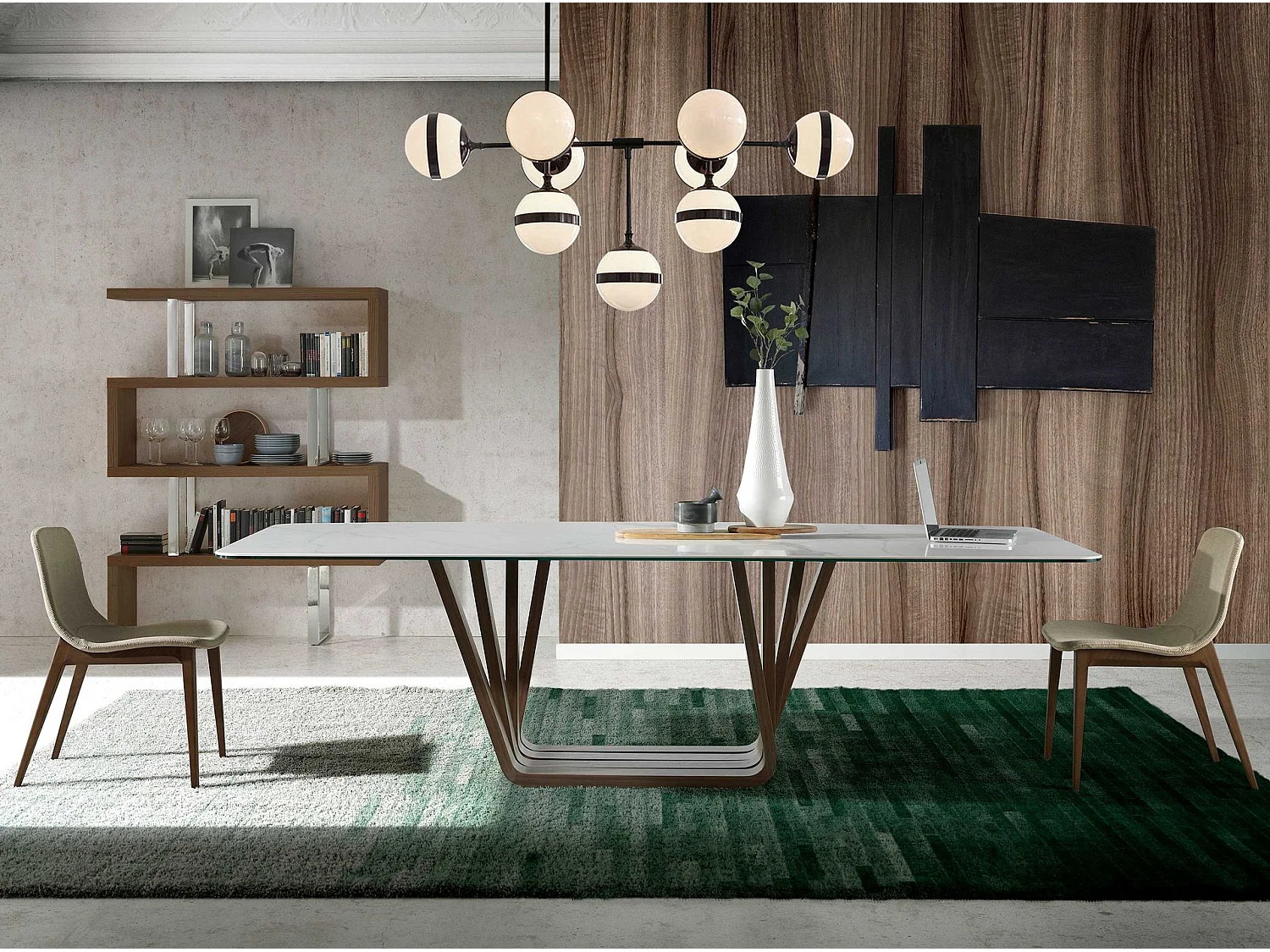 Chaise en tissu beige 4049 ANGEL CERDA