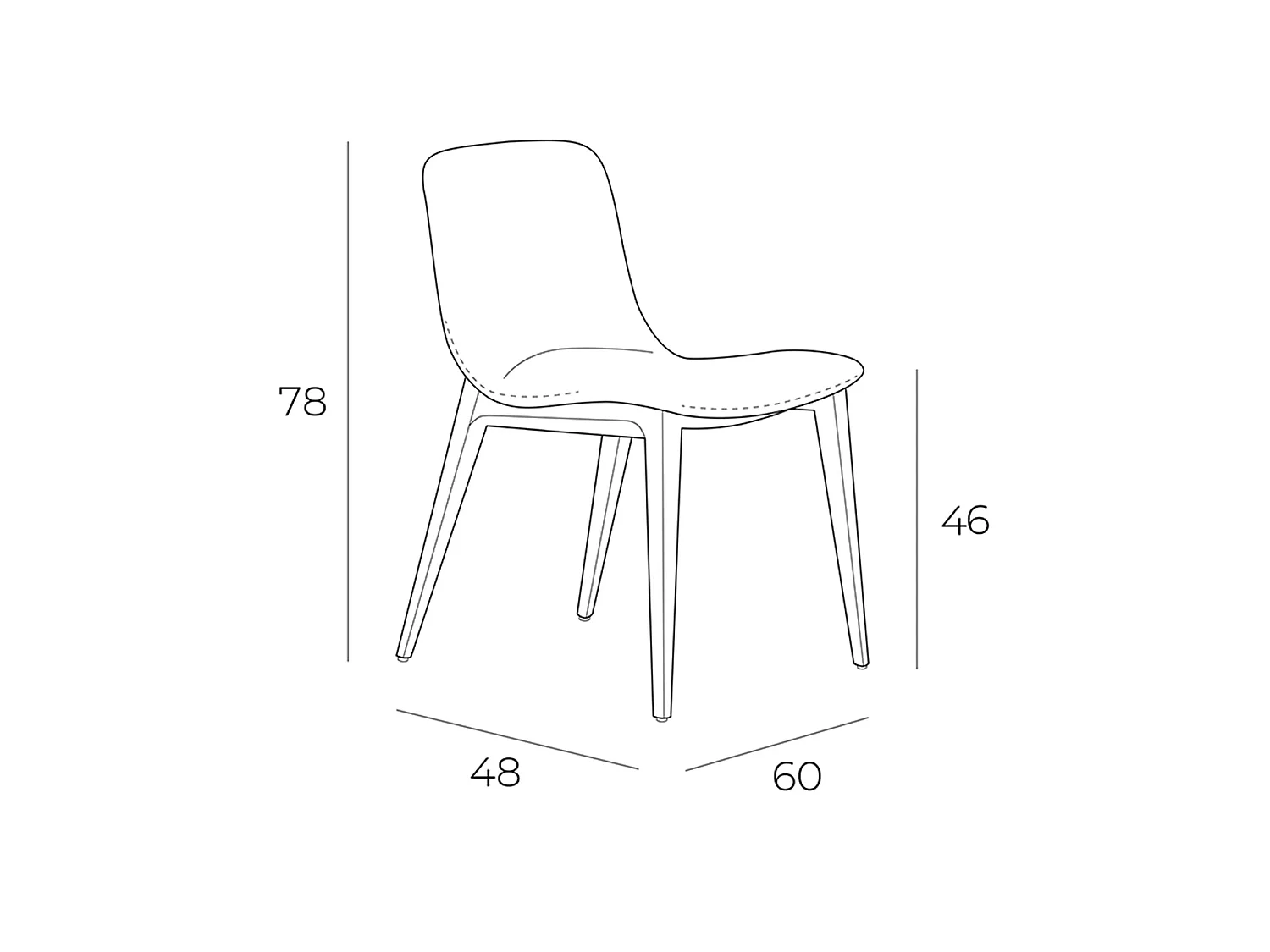Beige fabric chair 4049 ANGEL CERDA