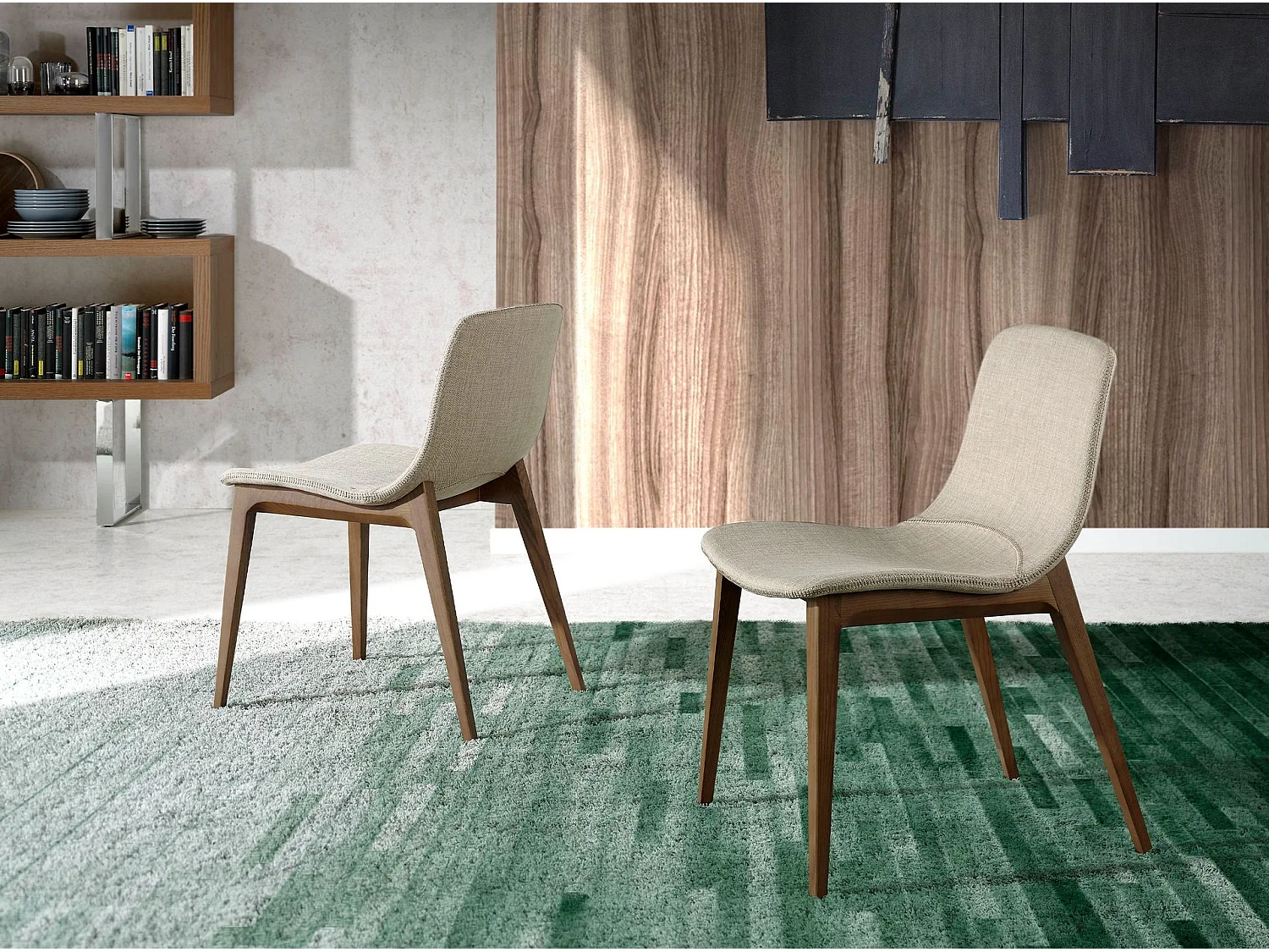 Beige fabric chair 4049 ANGEL CERDA