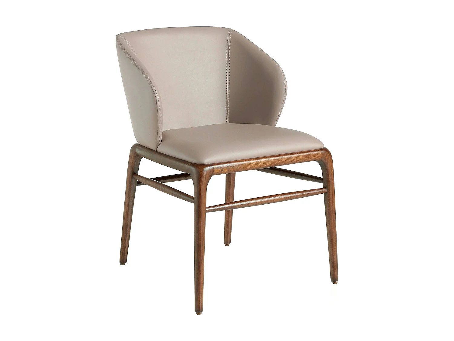 Chaise en similicuir vison foncé 4065 ANGEL CERDA