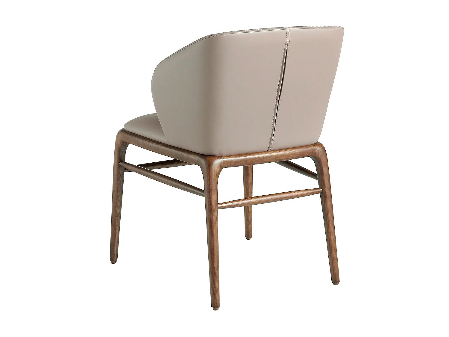 Chaise en similicuir vison foncé 4065 ANGEL CERDA