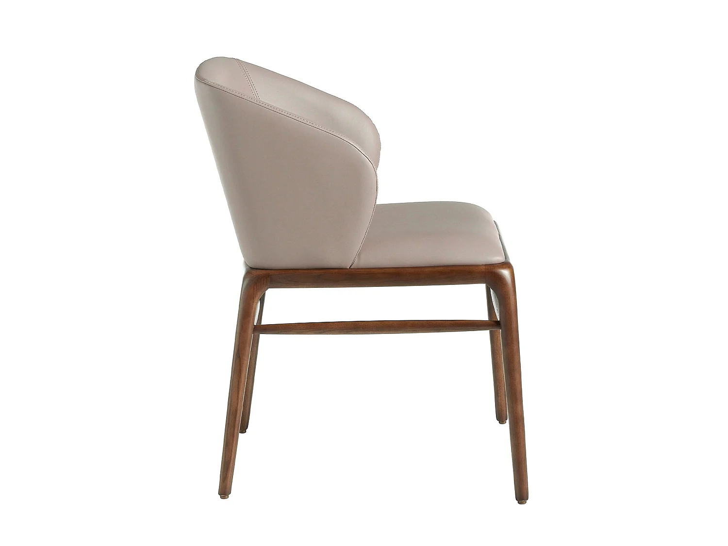 Donker nerts eco-leren stoel 4065 ANGEL CERDA