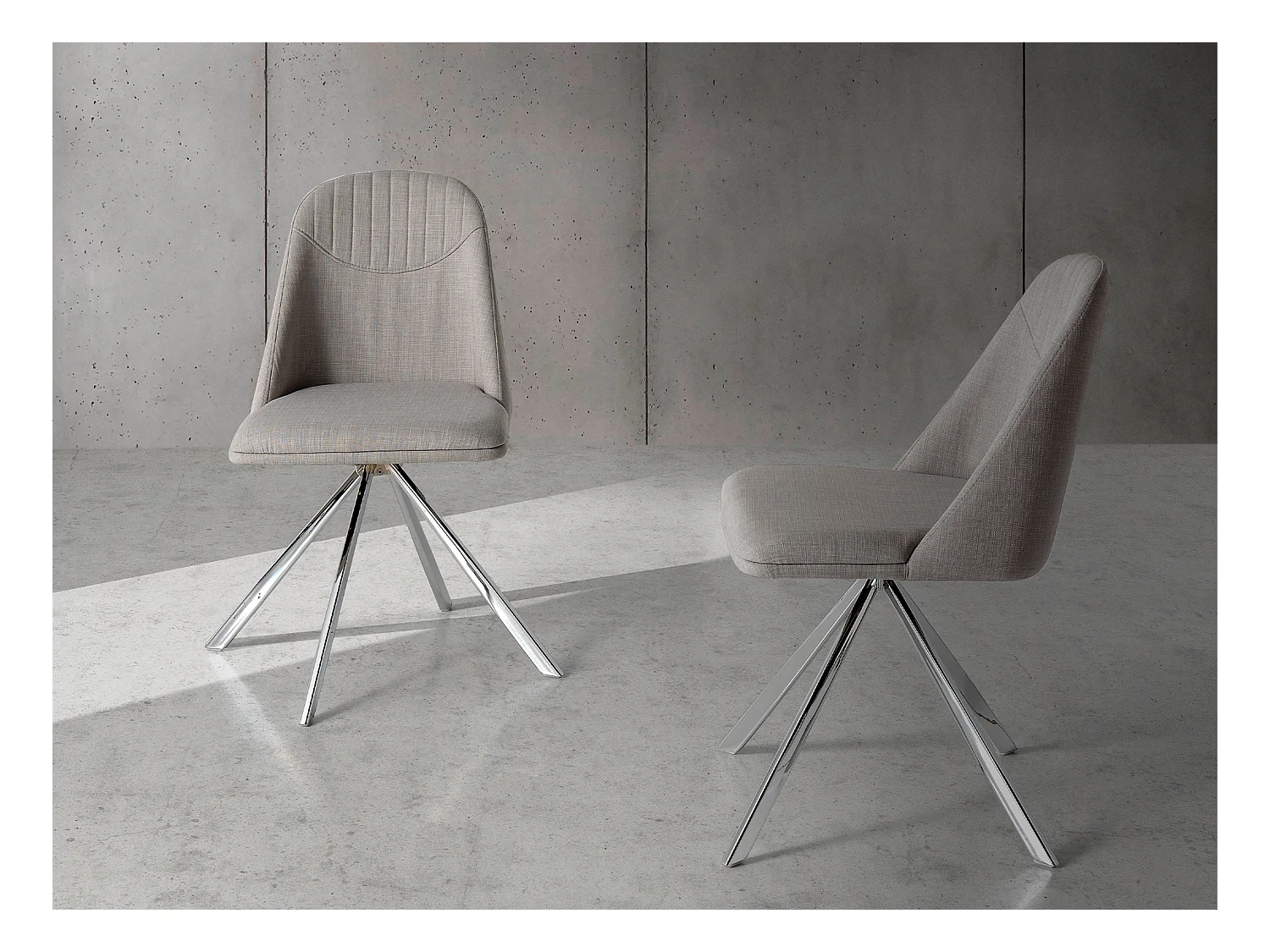 Drehbarer Esstischstuhl aus Stahl  4020 ANGEL CERDA