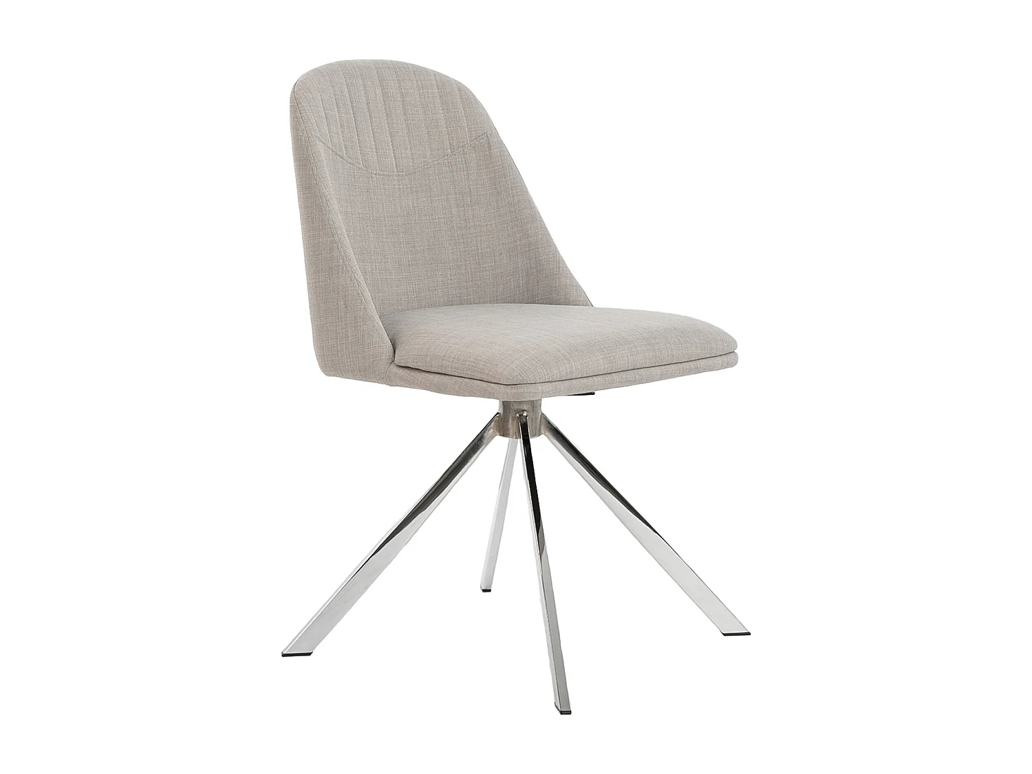Chaise pivotante en tissu gris 4020 ANGEL CERDA