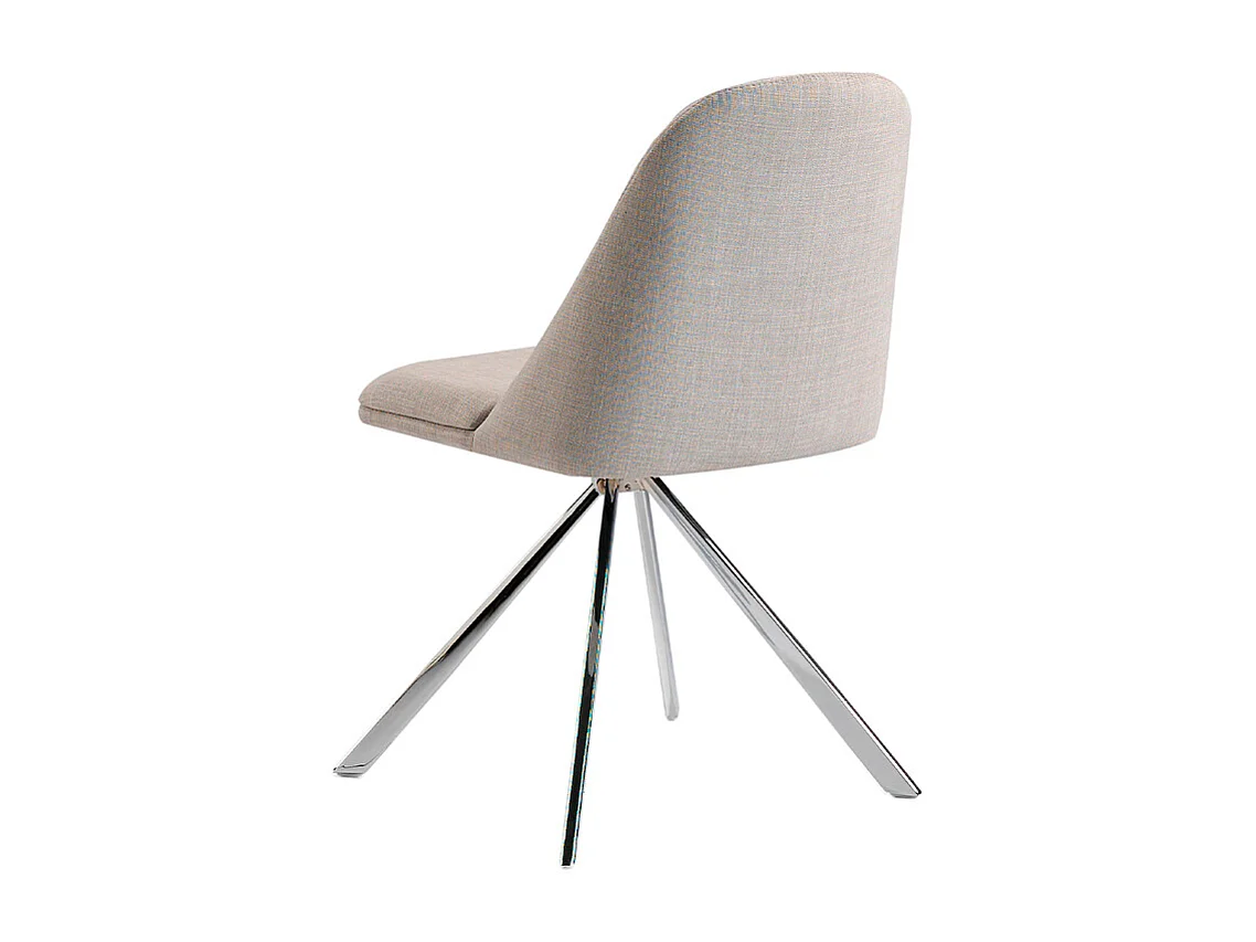 Chaise pivotante en tissu gris 4020 ANGEL CERDA