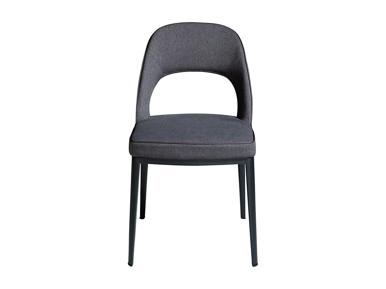 Eetkamerstoel met zwart stalen poten 4023 ANGEL CERDA