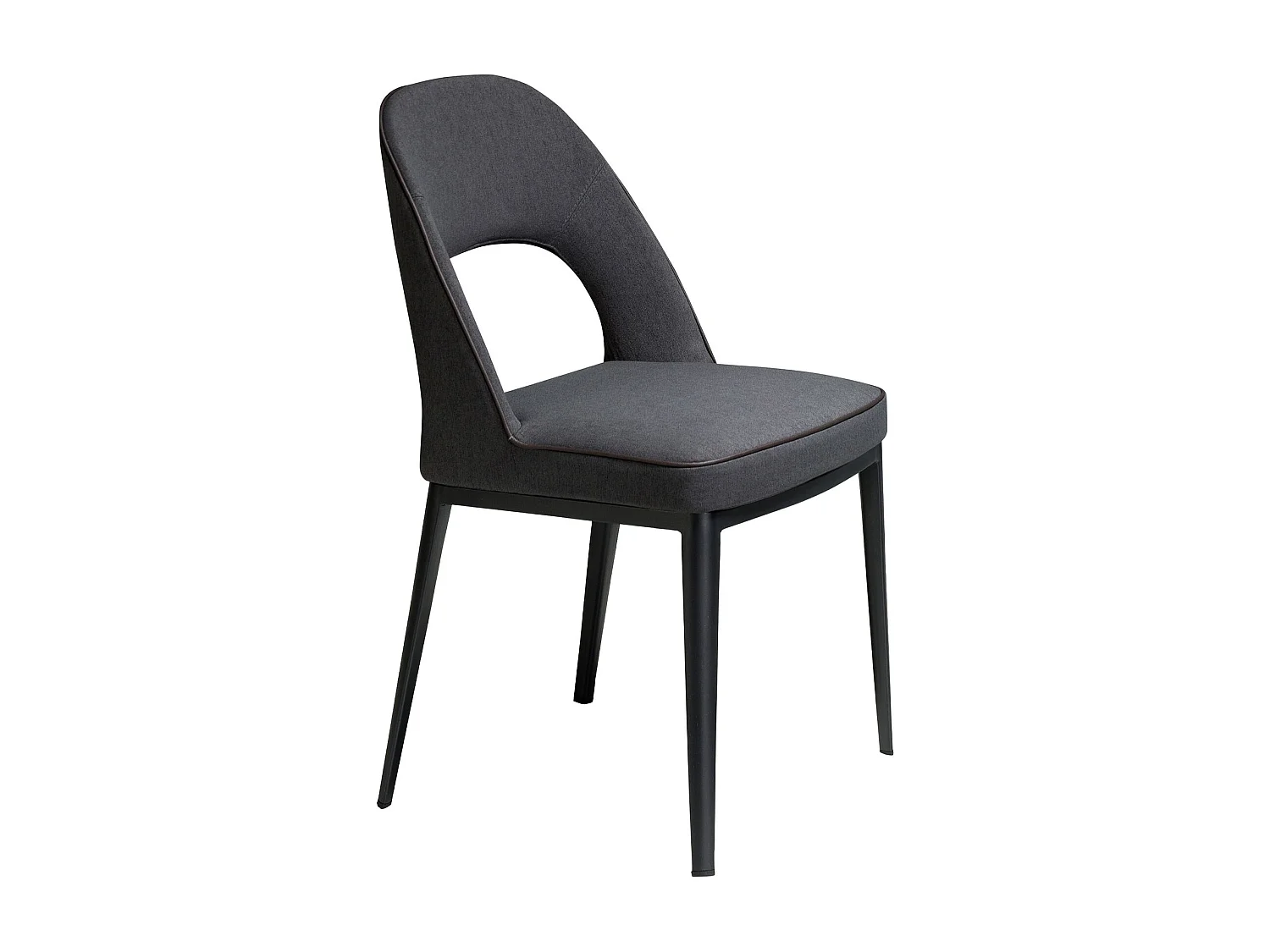 Stuhl aus dunkelgrauem Stoff 4023 ANGEL CERDA