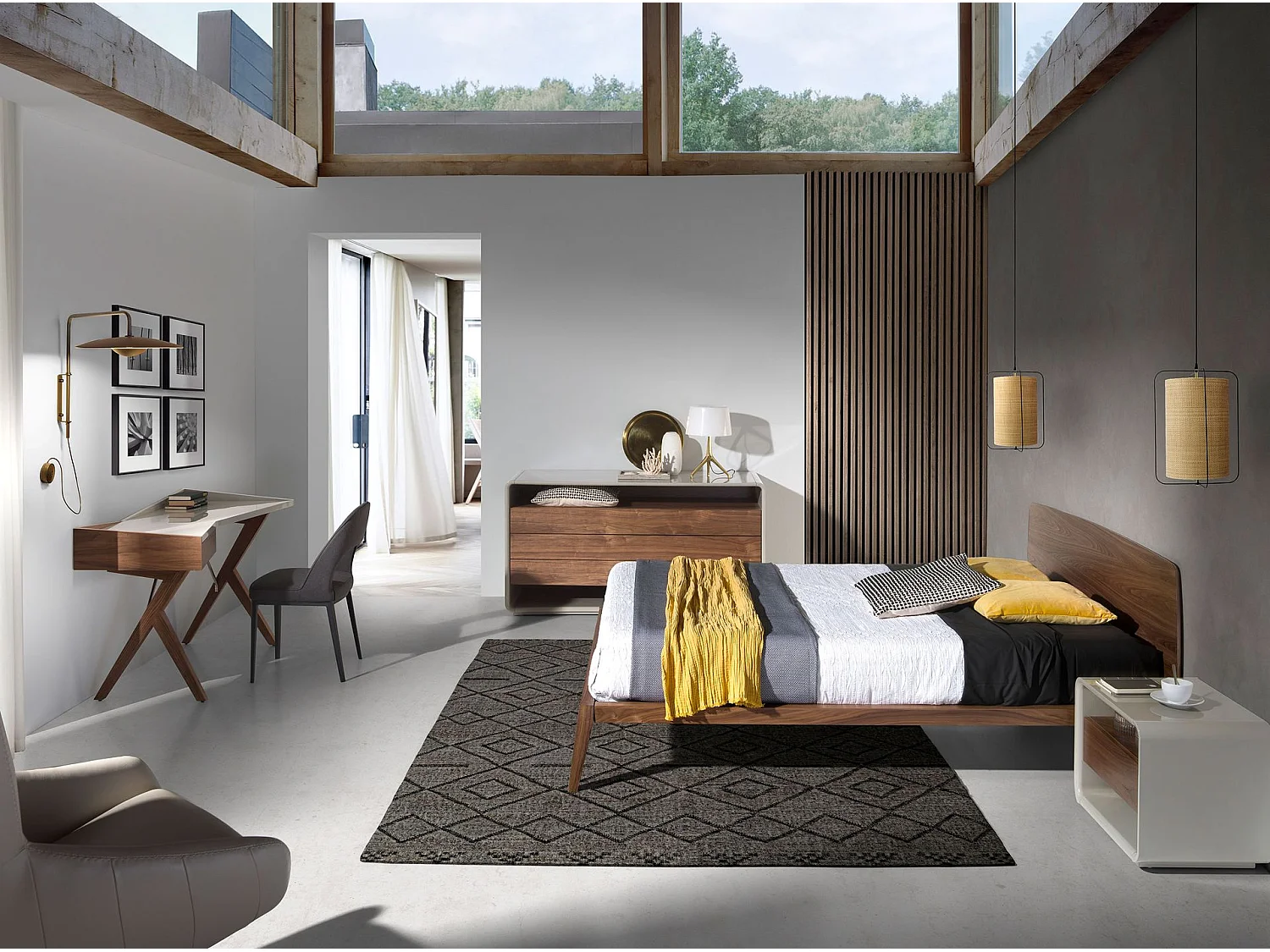 Sedia rivestita in tessuto con struttura in acciaio   4023 ANGEL CERDA