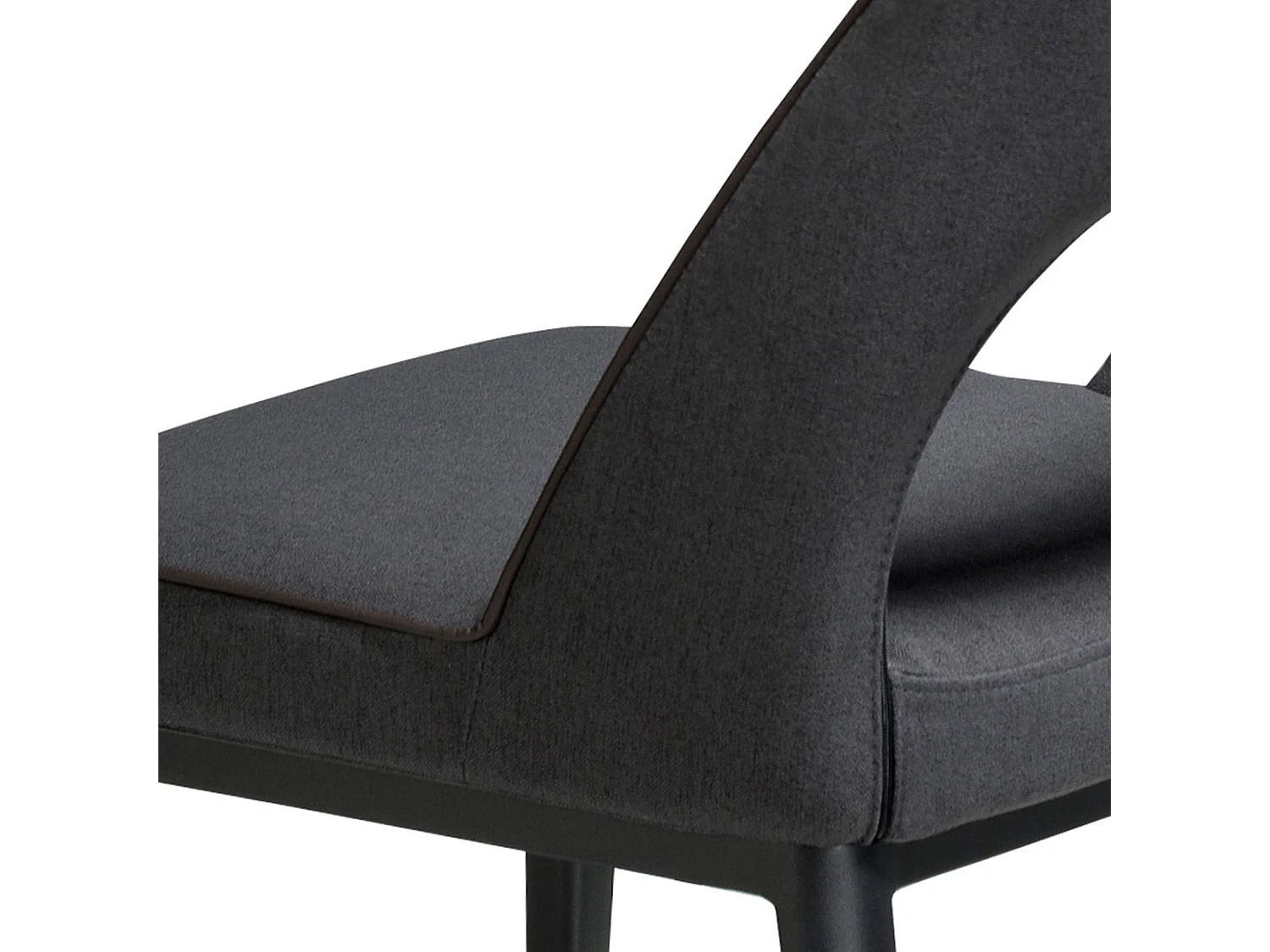 Stuhl aus dunkelgrauem Stoff 4023 ANGEL CERDA