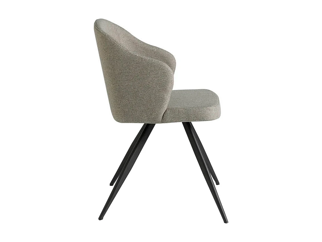 Chaise en tissu avec pieds en acier noir 4057 ANGEL CERDA