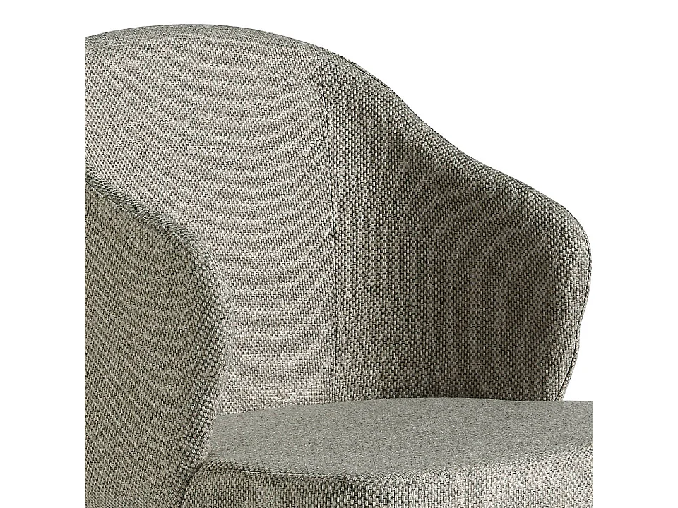 Chaise en tissu avec pieds en acier noir 4057 ANGEL CERDA