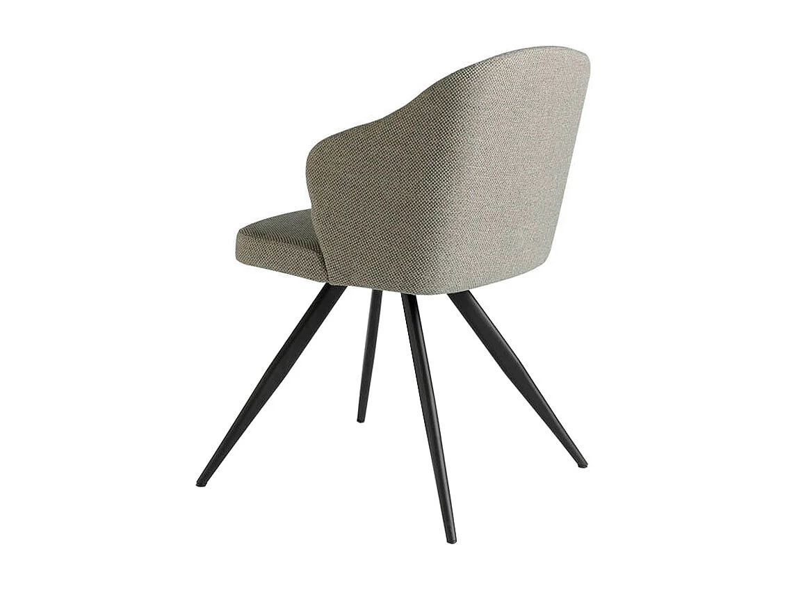 Chaise en tissu gris 4057 ANGEL CERDA