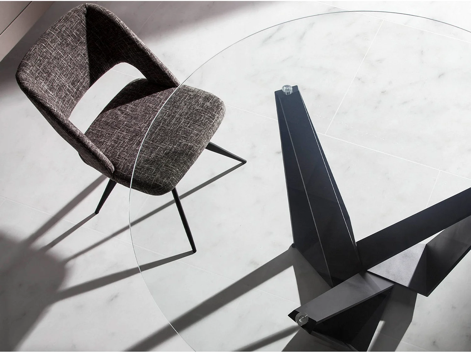 Szare krzesło obrotowe z tkaniny 4010 ANGEL CERDA