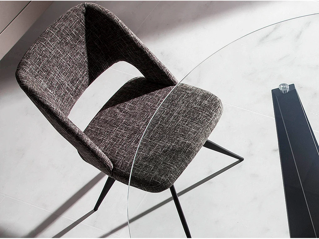 Szare krzesło obrotowe z tkaniny 4010 ANGEL CERDA