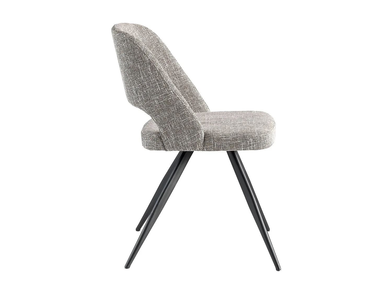 Chaise pivotante en tissu gris 4010 ANGEL CERDA