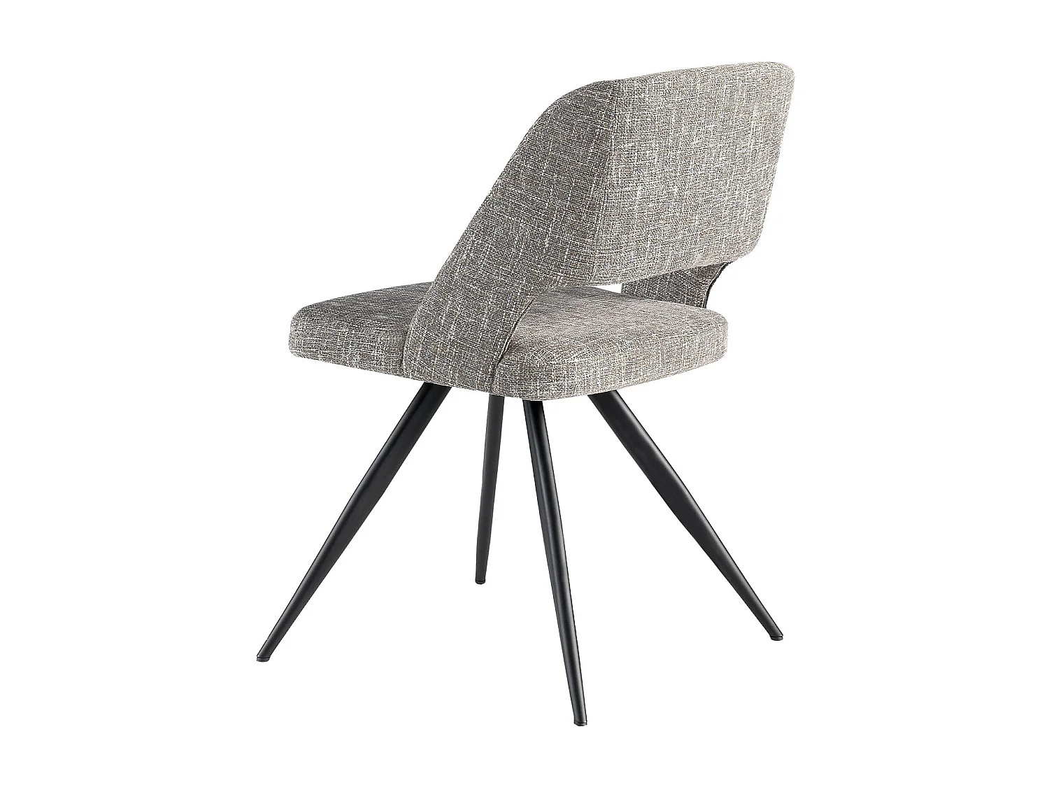 Chaise pivotante en tissu gris 4010 ANGEL CERDA