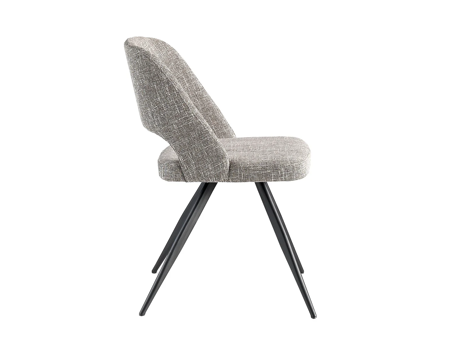 Sedia girevole in tessuto grigio 4010 ANGEL CERDA