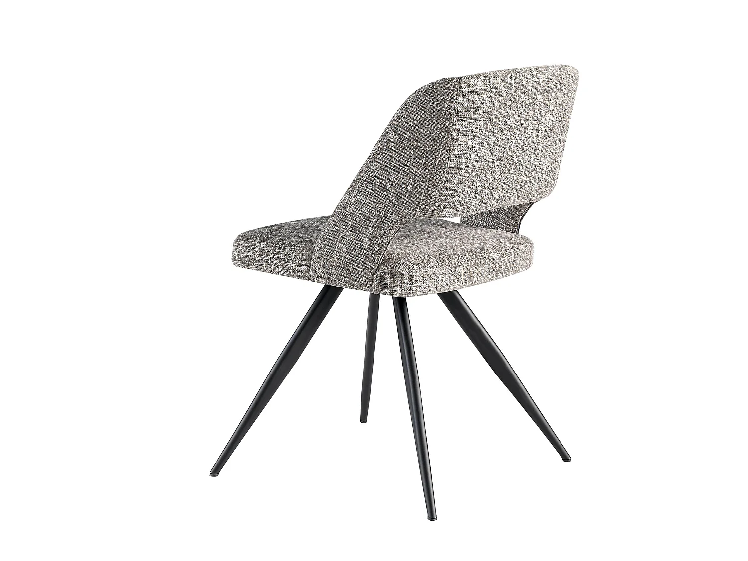 Sedia girevole in tessuto grigio 4010 ANGEL CERDA