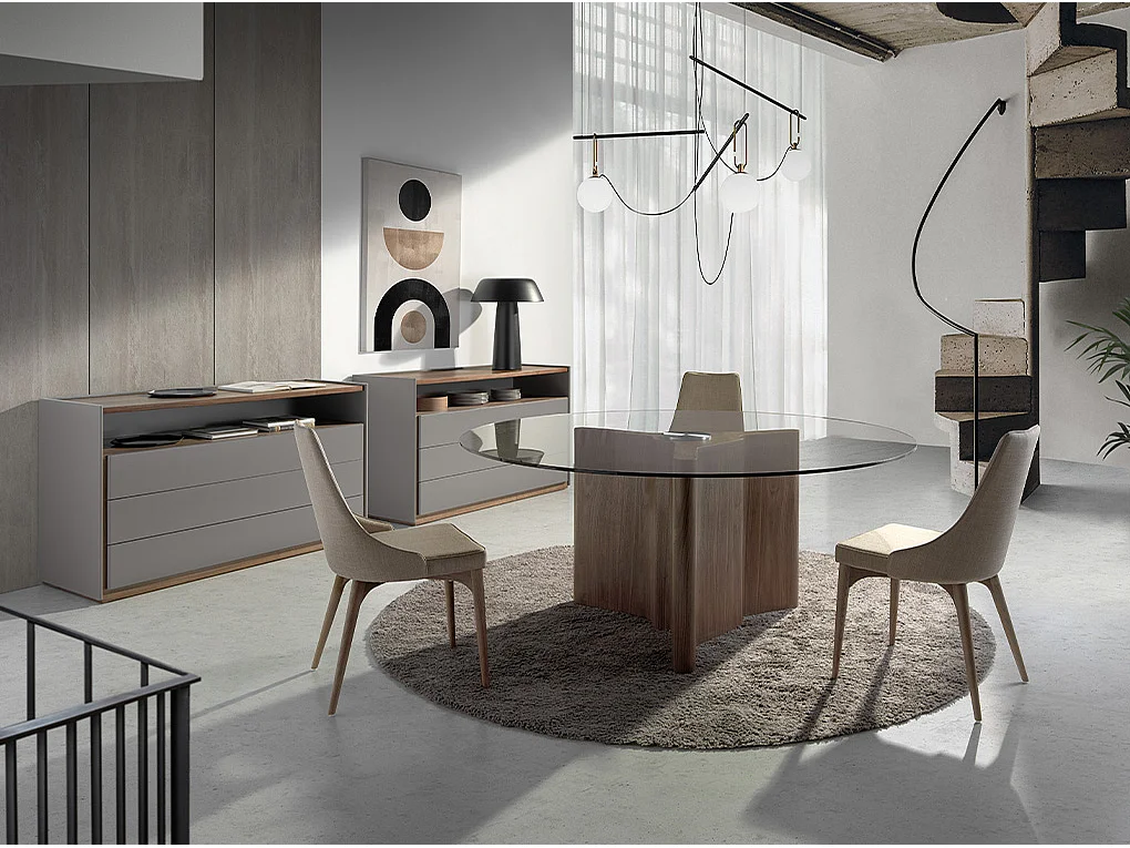 Chaise en tissu marron 4032 ANGEL CERDA