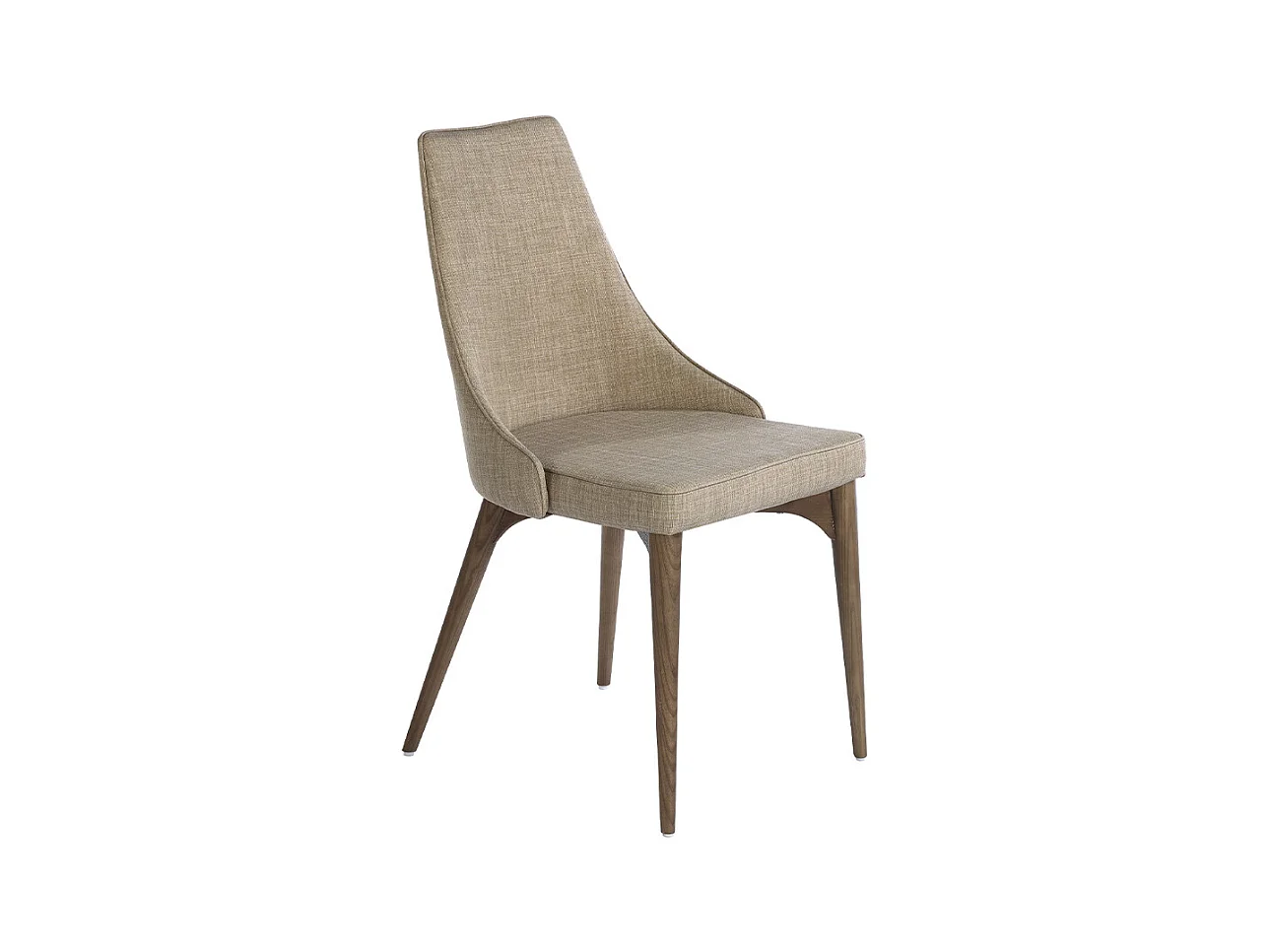 Chaise en tissu avec pieds en bois noyer 4032 ANGEL CERDA