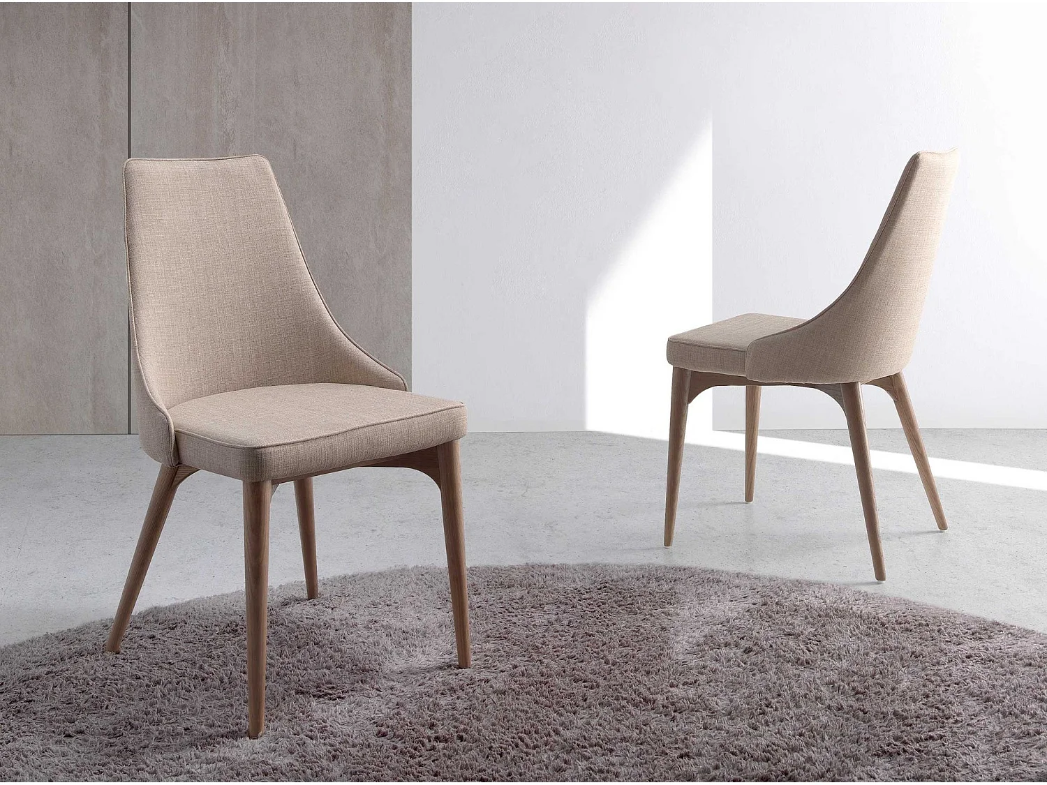 Bruine stoffen stoel 4032 ANGEL CERDA