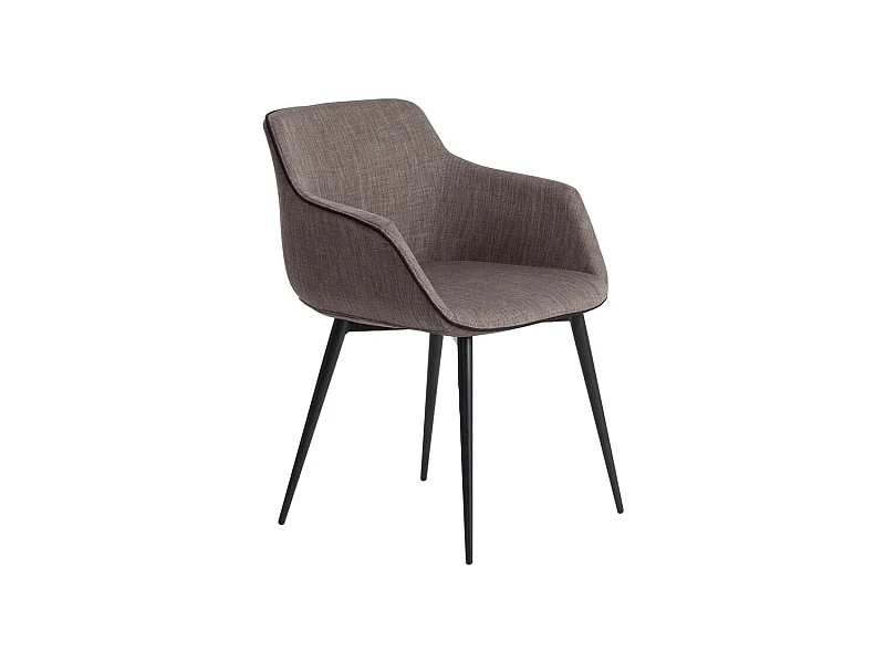 Grauer und schwarzer Esszimmerstuhl  4005 ANGEL CERDA