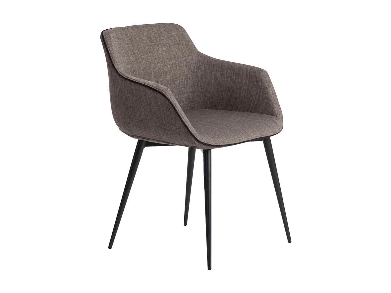 Sillón comedor gris y ribetes negros  4005 ANGEL CERDA