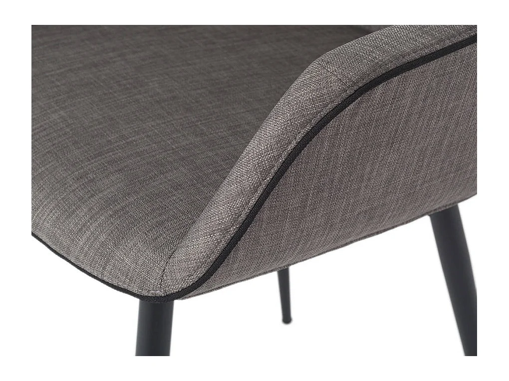Sillón comedor gris y ribetes negros  4005 ANGEL CERDA