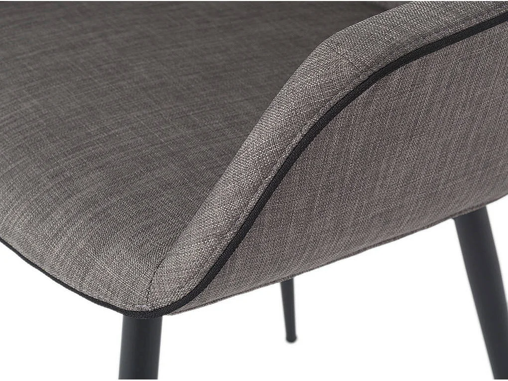 Sillón comedor gris y ribetes negros  4005 ANGEL CERDA