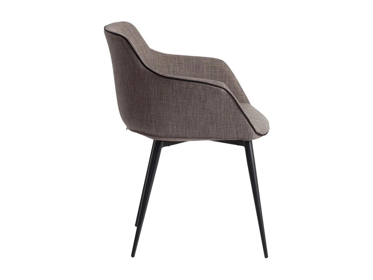 Chaise en tissu gris foncé 4005 ANGEL CERDA