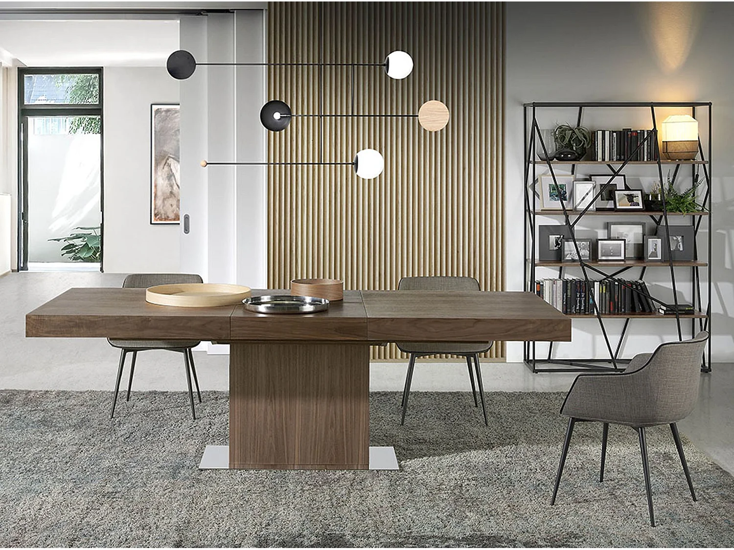 Cadeira em tecido cinzento escuro 4005 ANGEL CERDA