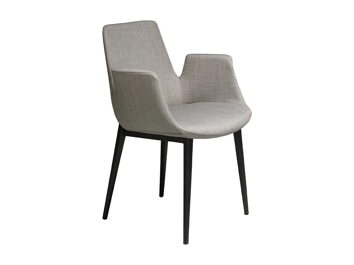 Szare krzesło z tkaniny