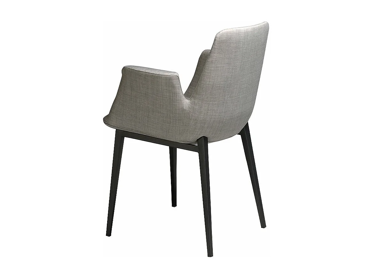 Szare krzesło z tkaniny