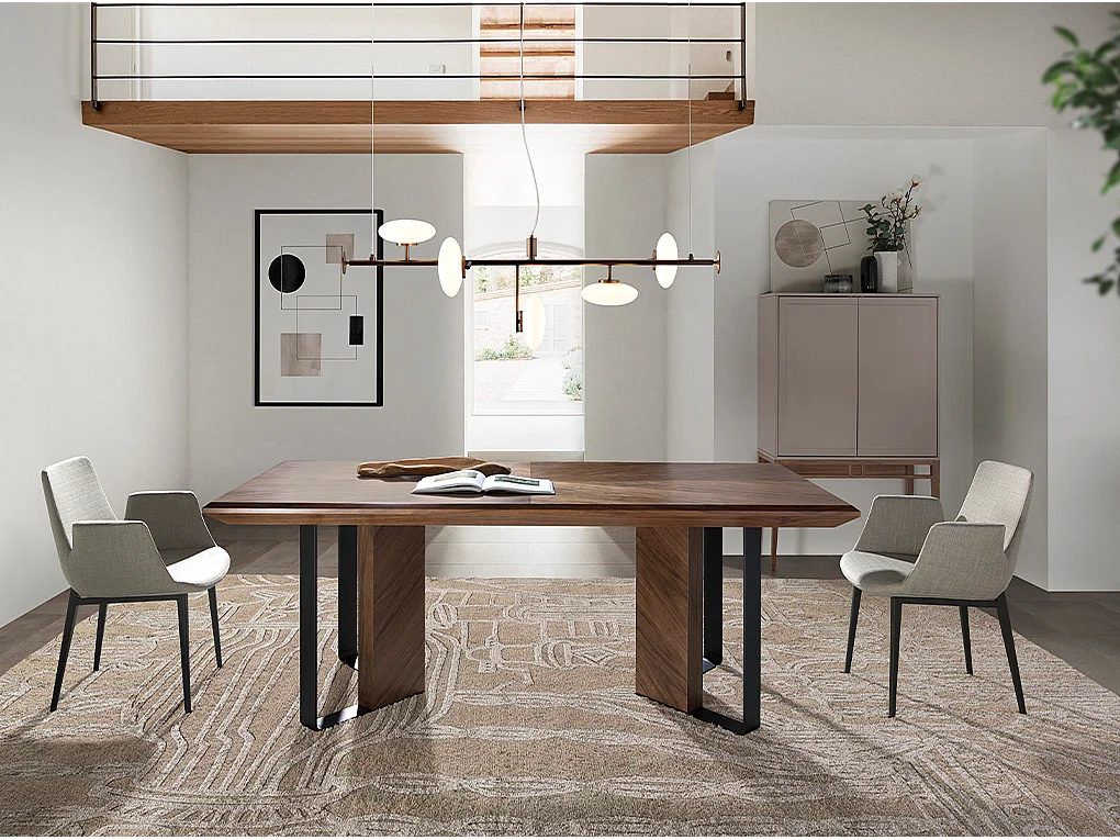 Sedia rivestita in tessuto con struttura in acciaio nero   4002 ANGEL CERDA